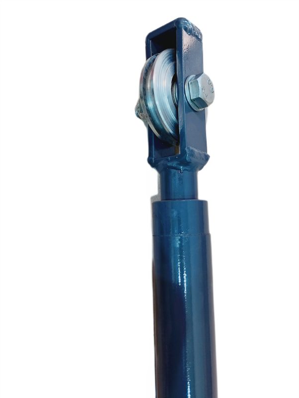 Siłownik hydrauliczny z rolką