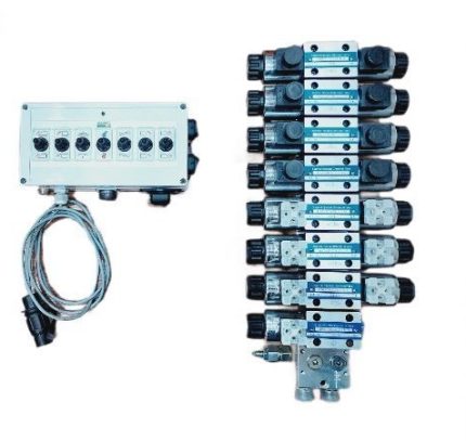 Rozdzielacz elektryczne 7-sekcyjny ze sterownikiem elektrycznym